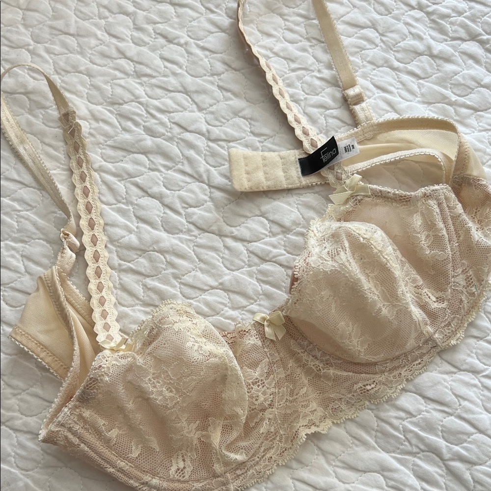 Felina Lace Underwire Bra in Ivory